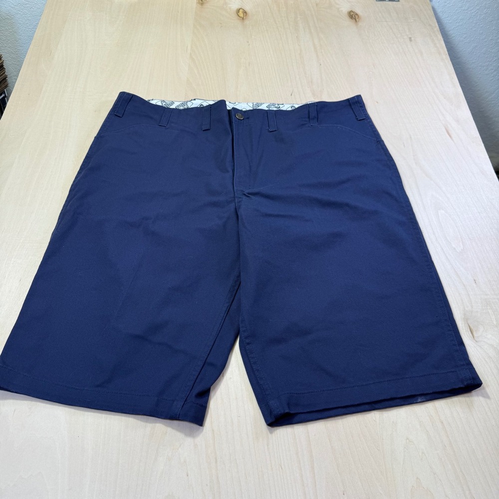 Ben Davis Mens Navy Blue Twill Workwear Shorts‎ Style 498 Size 44 Relaxed Fit